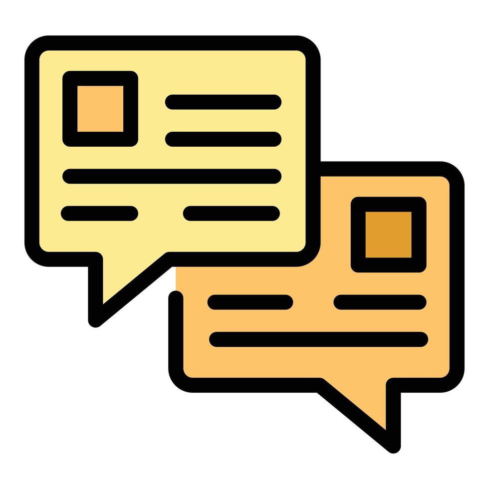 Internet chat icon vector flat