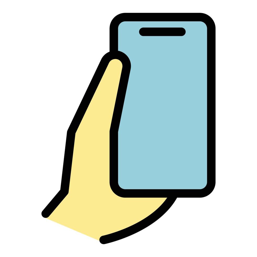 Man phone icon vector flat