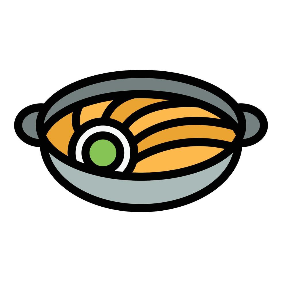 Seoul food icon vector flat