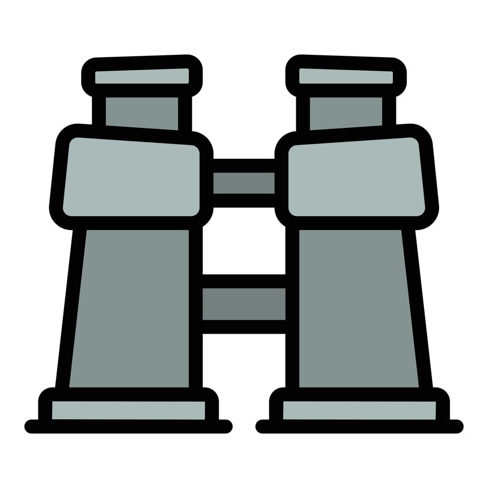 Safari binoculars icon vector flat