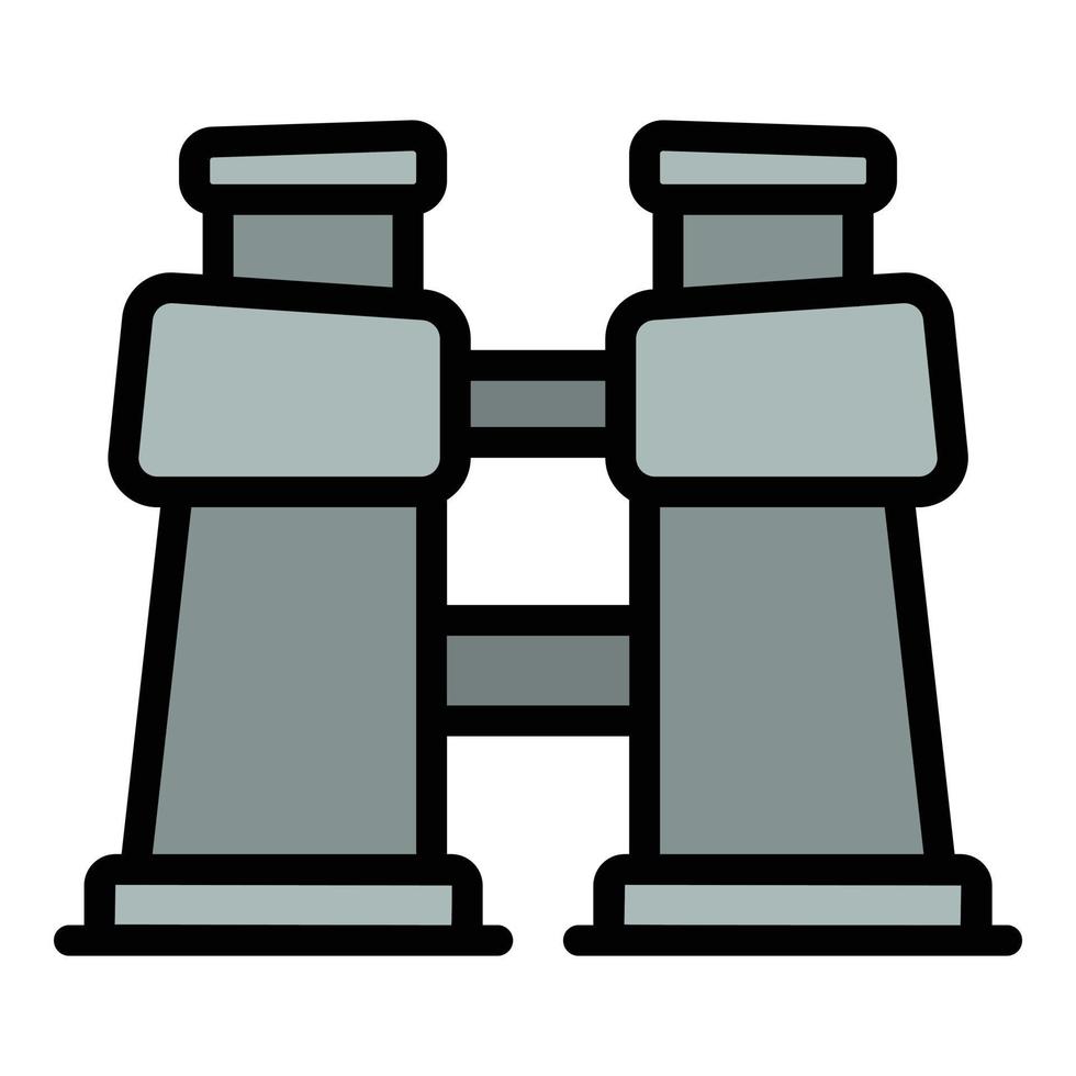 Safari binoculars icon vector flat