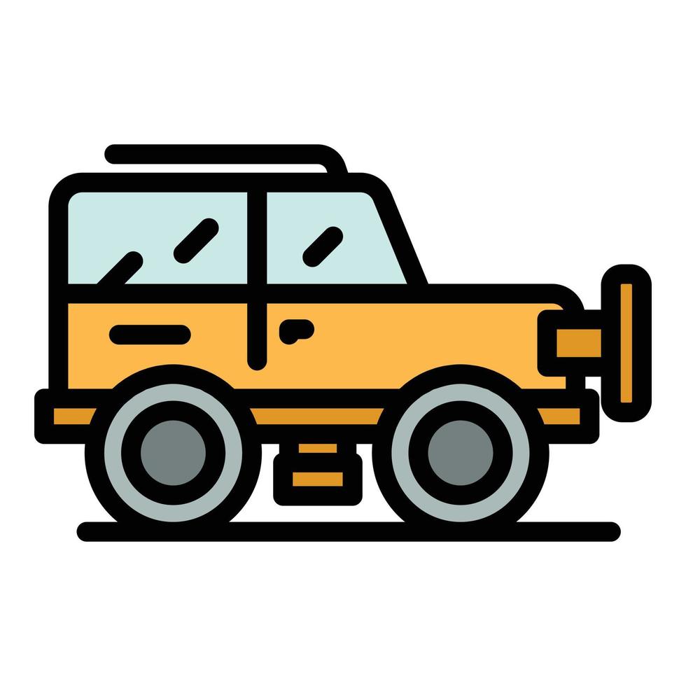 Safari car icon vector flat