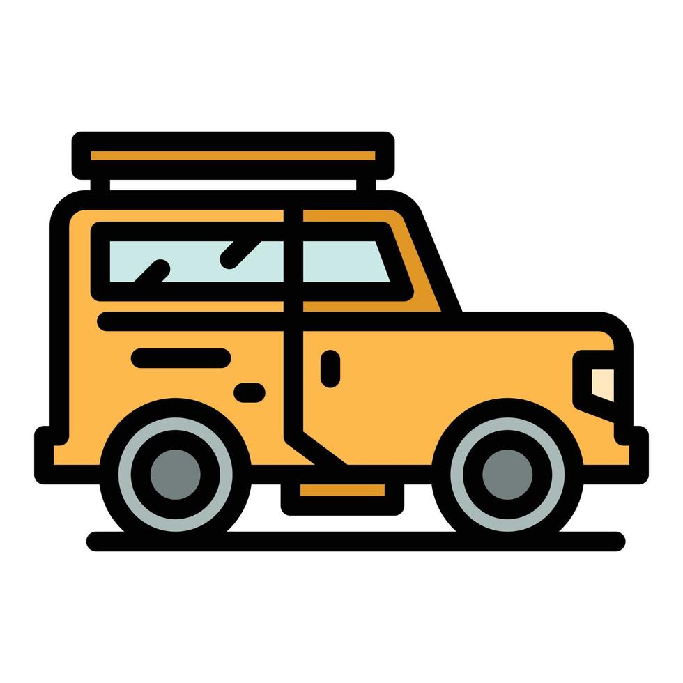 Safari suv icon vector flat