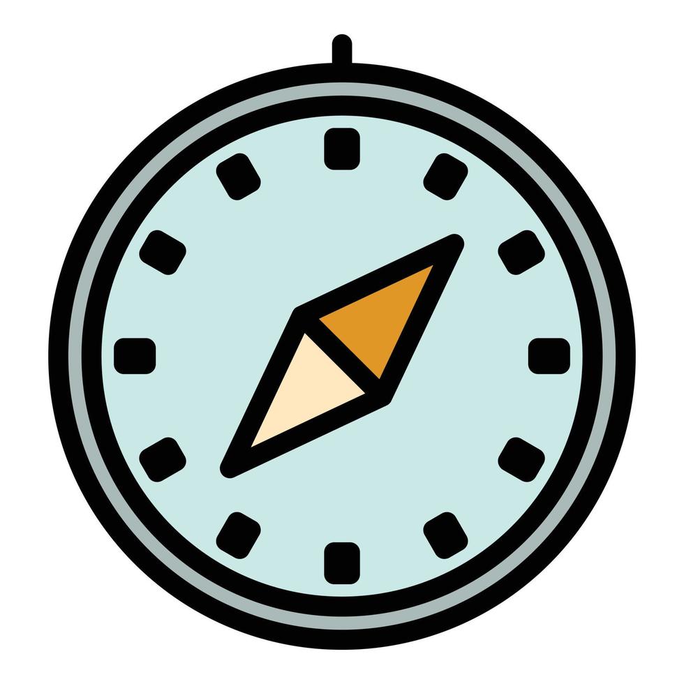 Safari compass icon vector flat