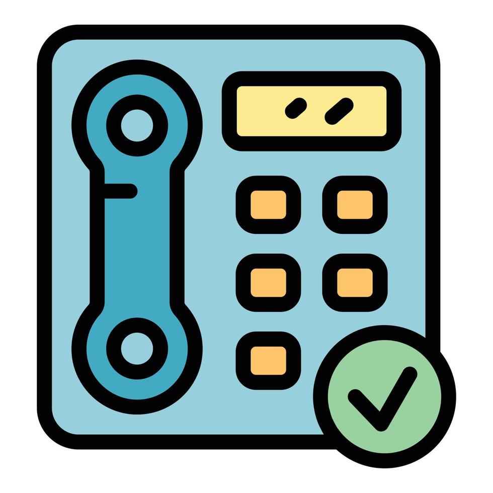 Accessible telephone icon vector flat