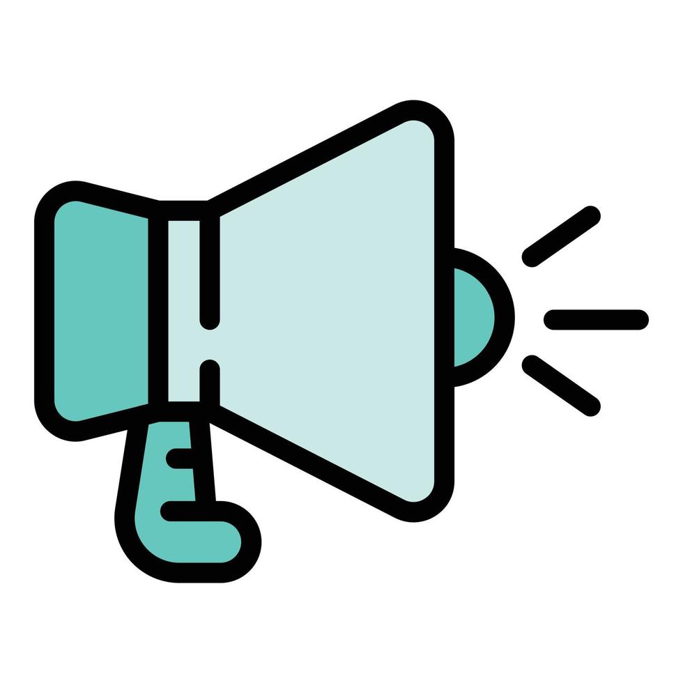 Megaphone icon vector flat