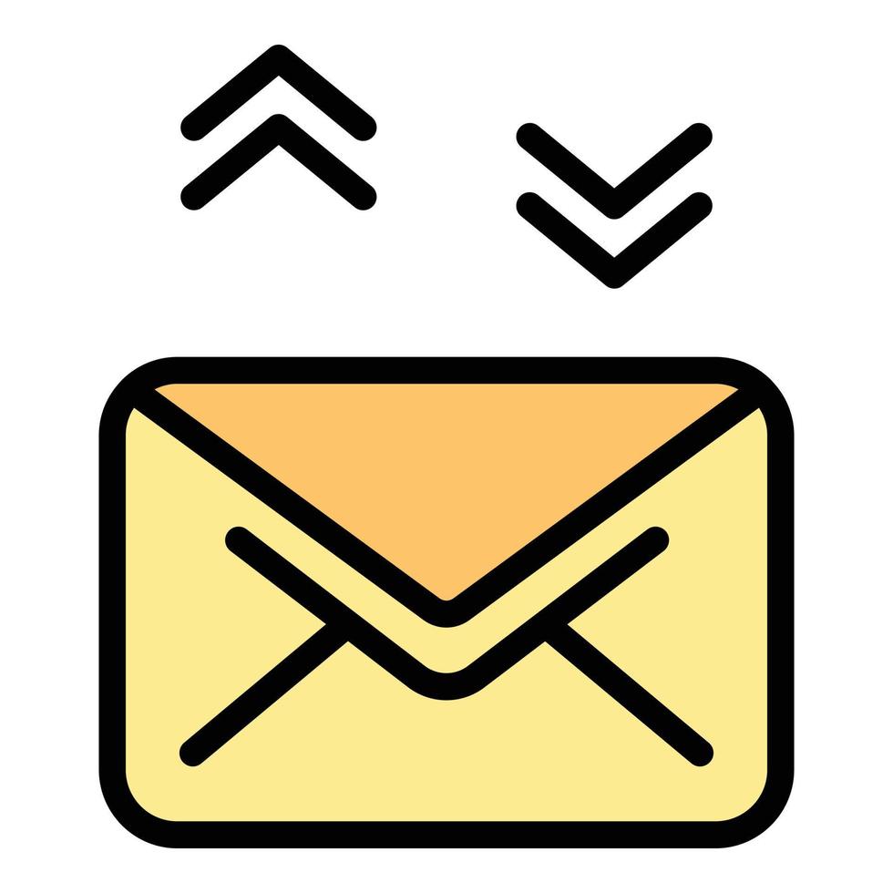 correo electrónico chateando icono vector plano