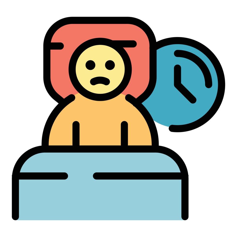 Insomnia icon vector flat