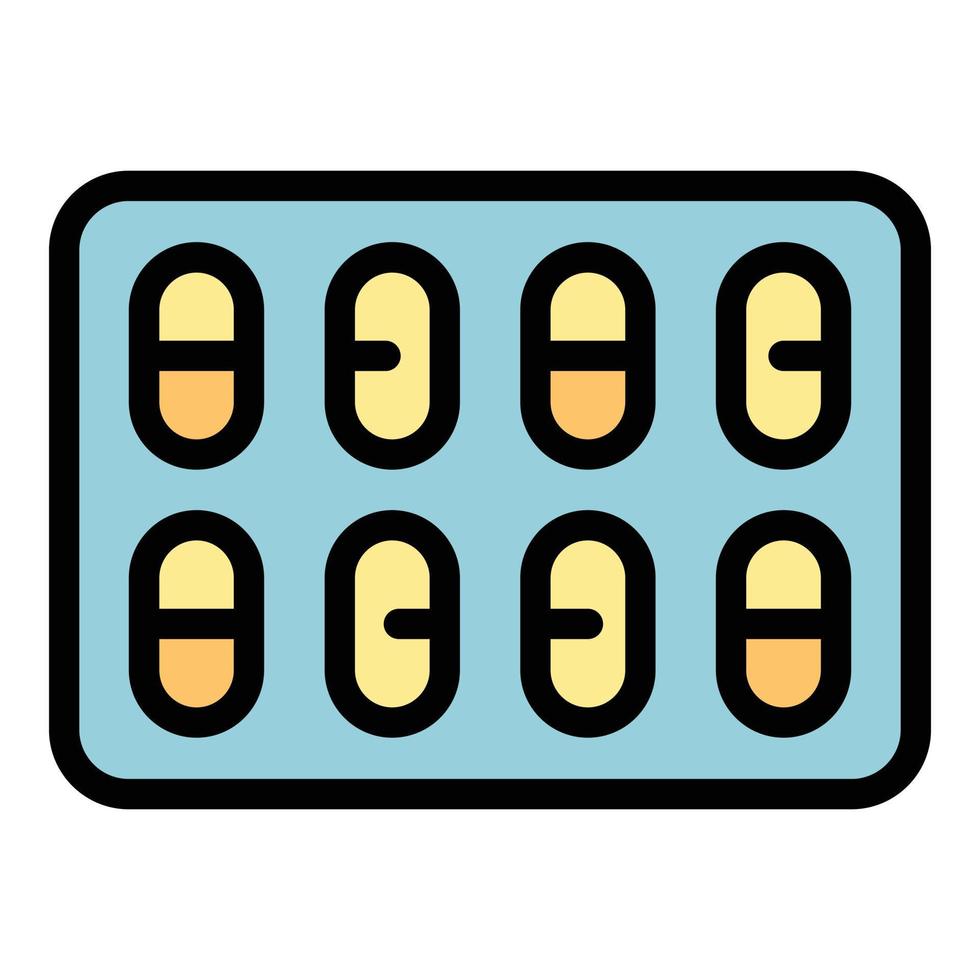 dormir píldora paquete icono vector plano