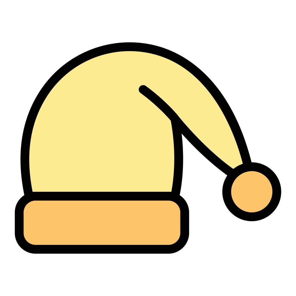 Sleeping hat icon vector flat