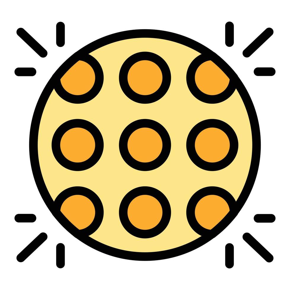 Disco lights icon vector flat