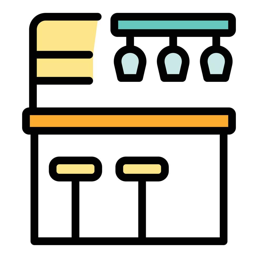 Bar counter icon vector flat