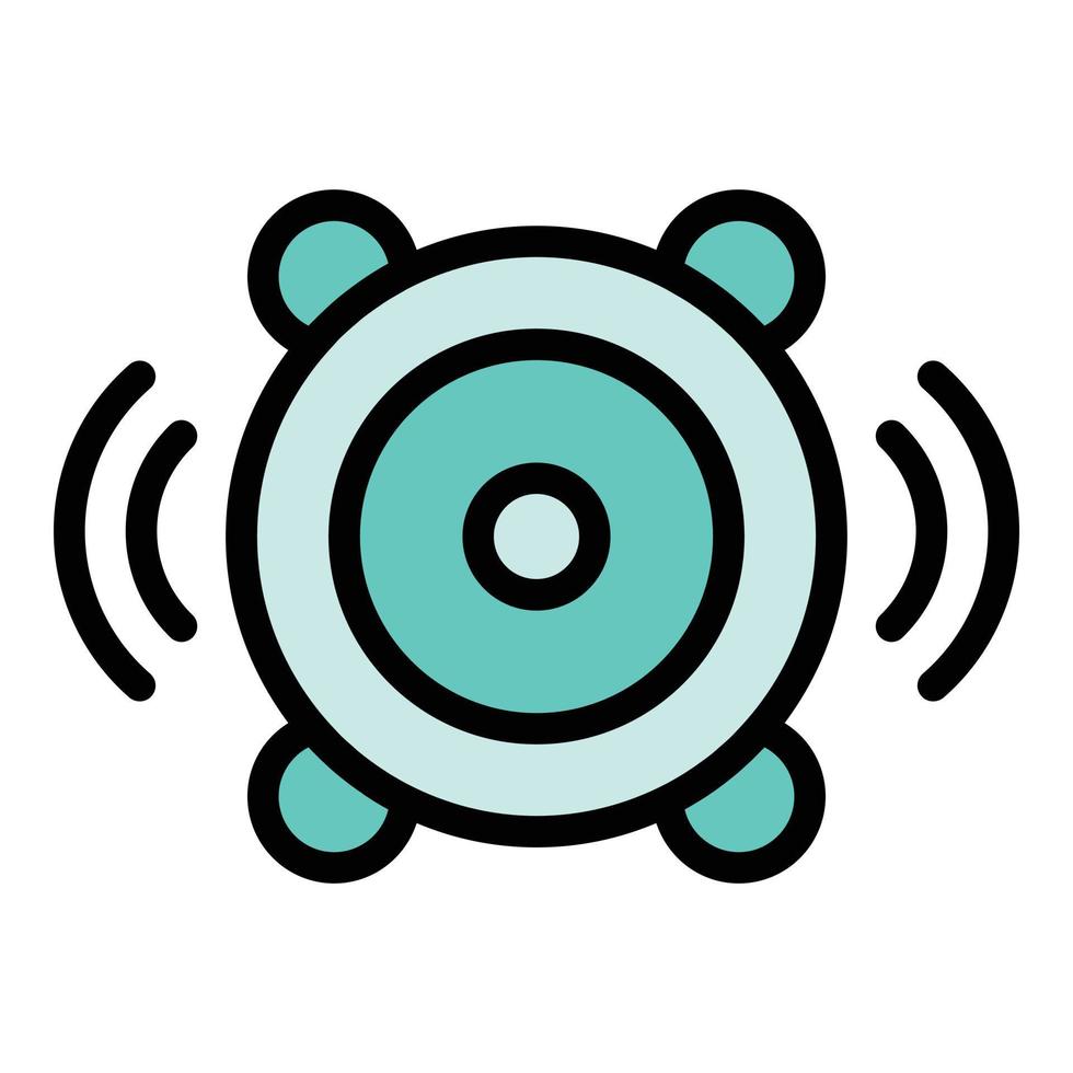 Music speaker icon vector flat