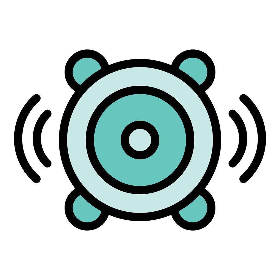 Music speaker icon vector flat