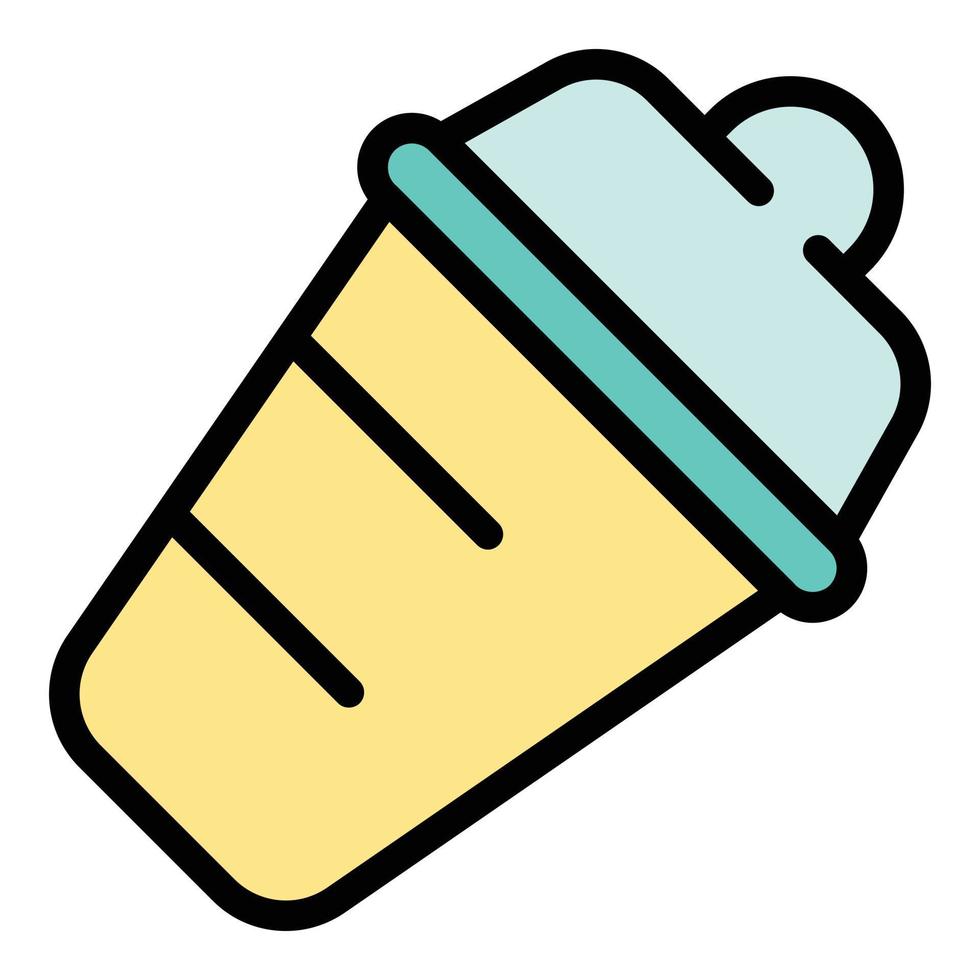 Bar shaker icon vector flat