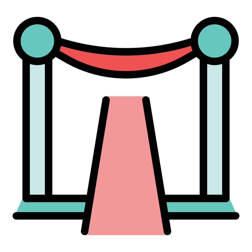 Party entrance icon vector flat