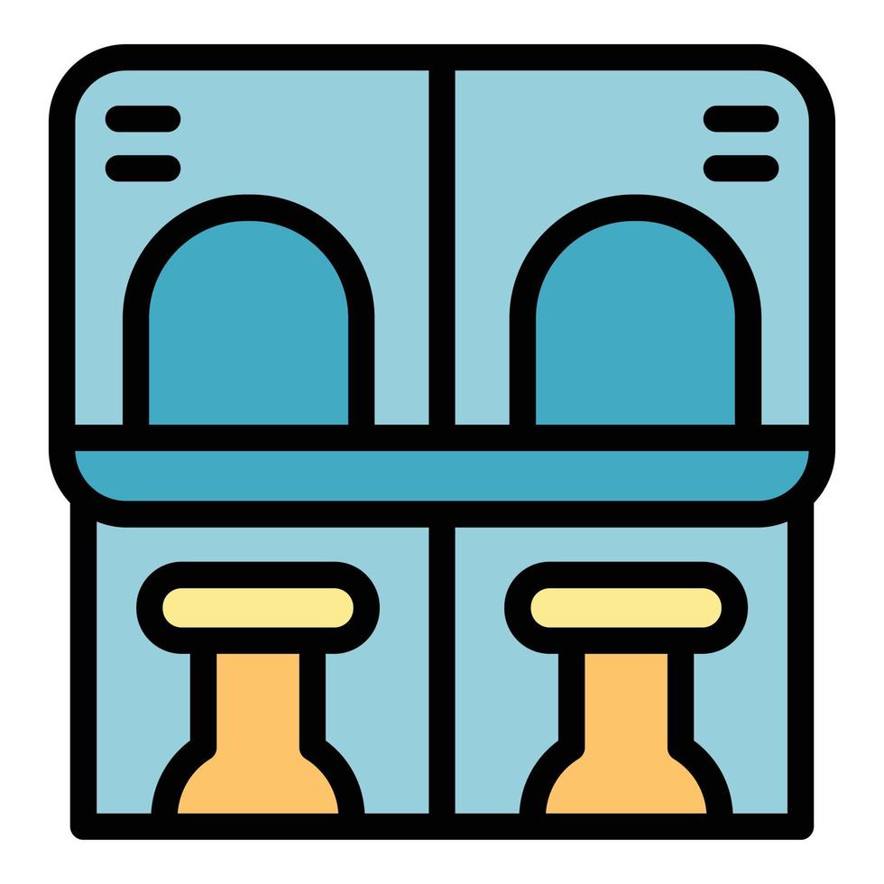 Accessible environment ticket sell icon vector flat