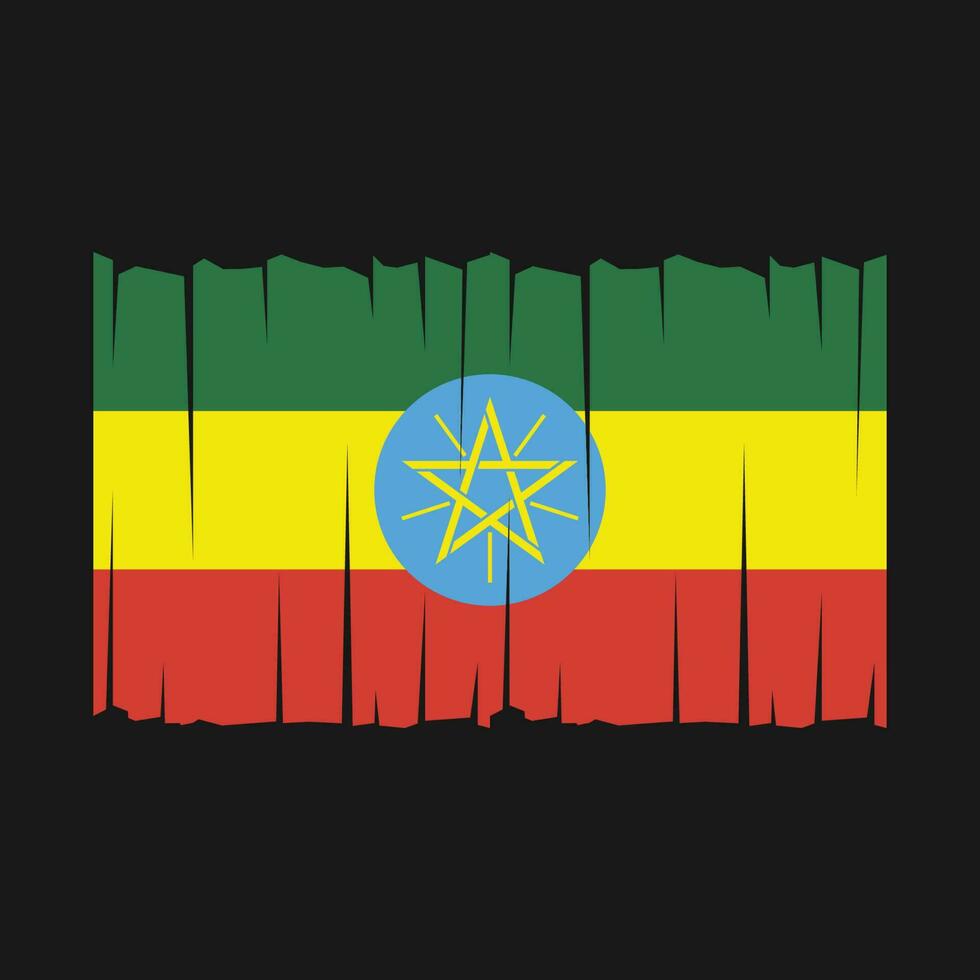 Ethiopia Flag Vector