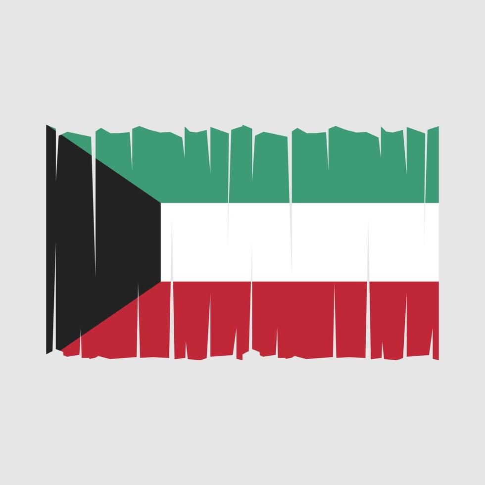 Kuwait Flag Vector
