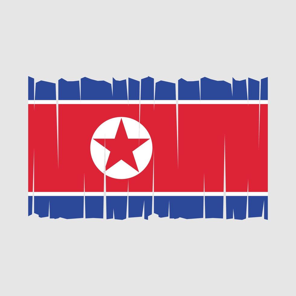 North Korea Flag Vector