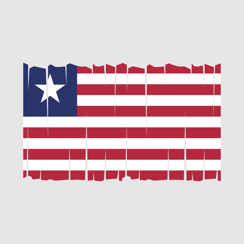 vector de bandera de liberia