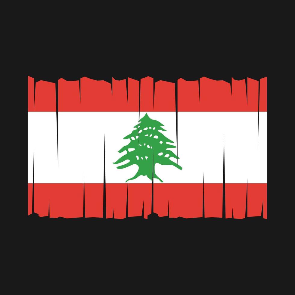 Lebanon Flag Vector