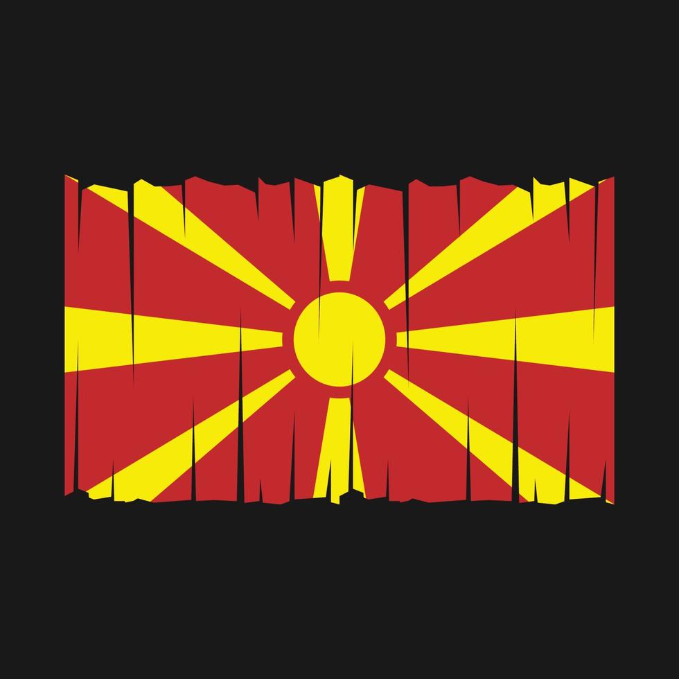 North Macedonia Flag Vector