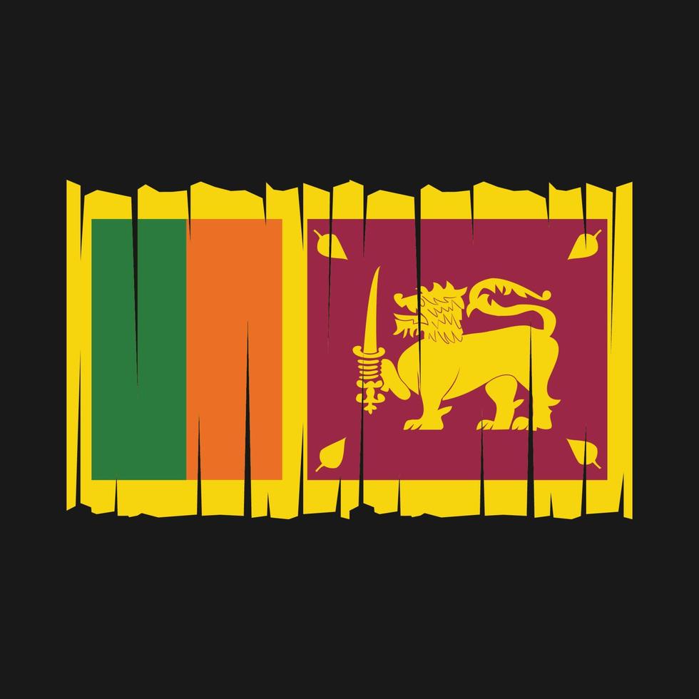 vector de bandera de sri lanka