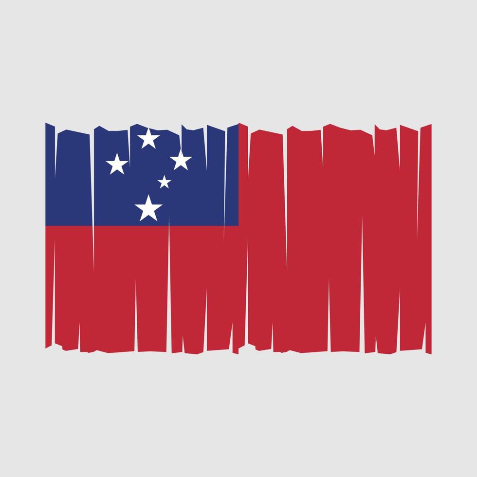 vector de bandera de samoa