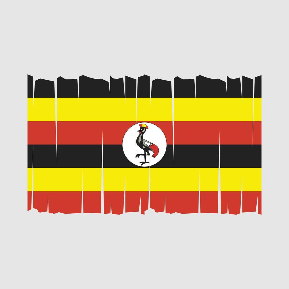 Uganda Flag Vector