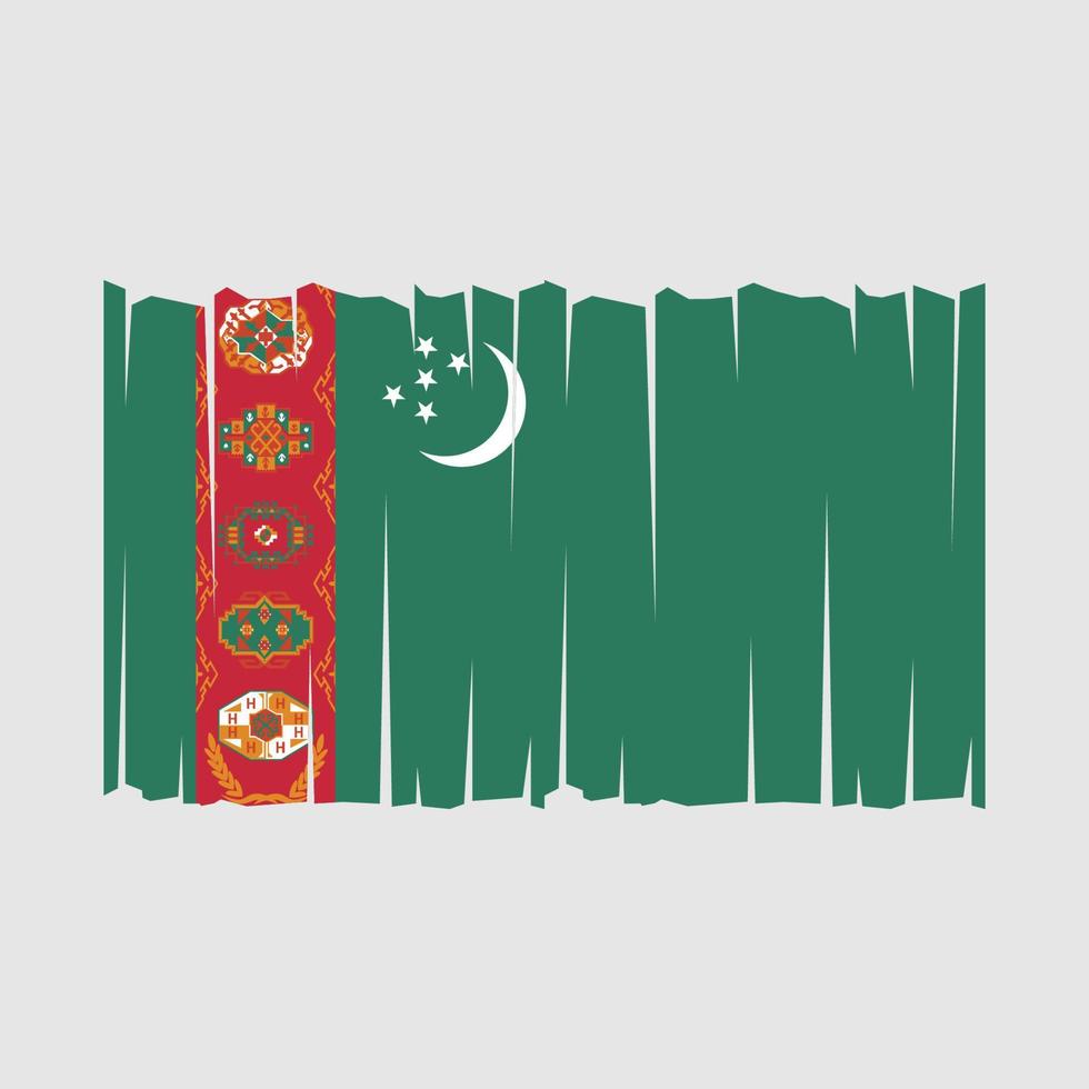 Turkmenistan Flag Vector