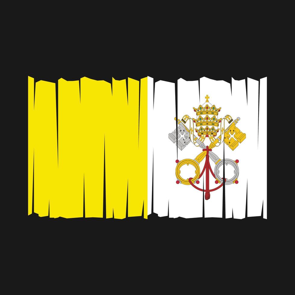 vector de la bandera del vaticano