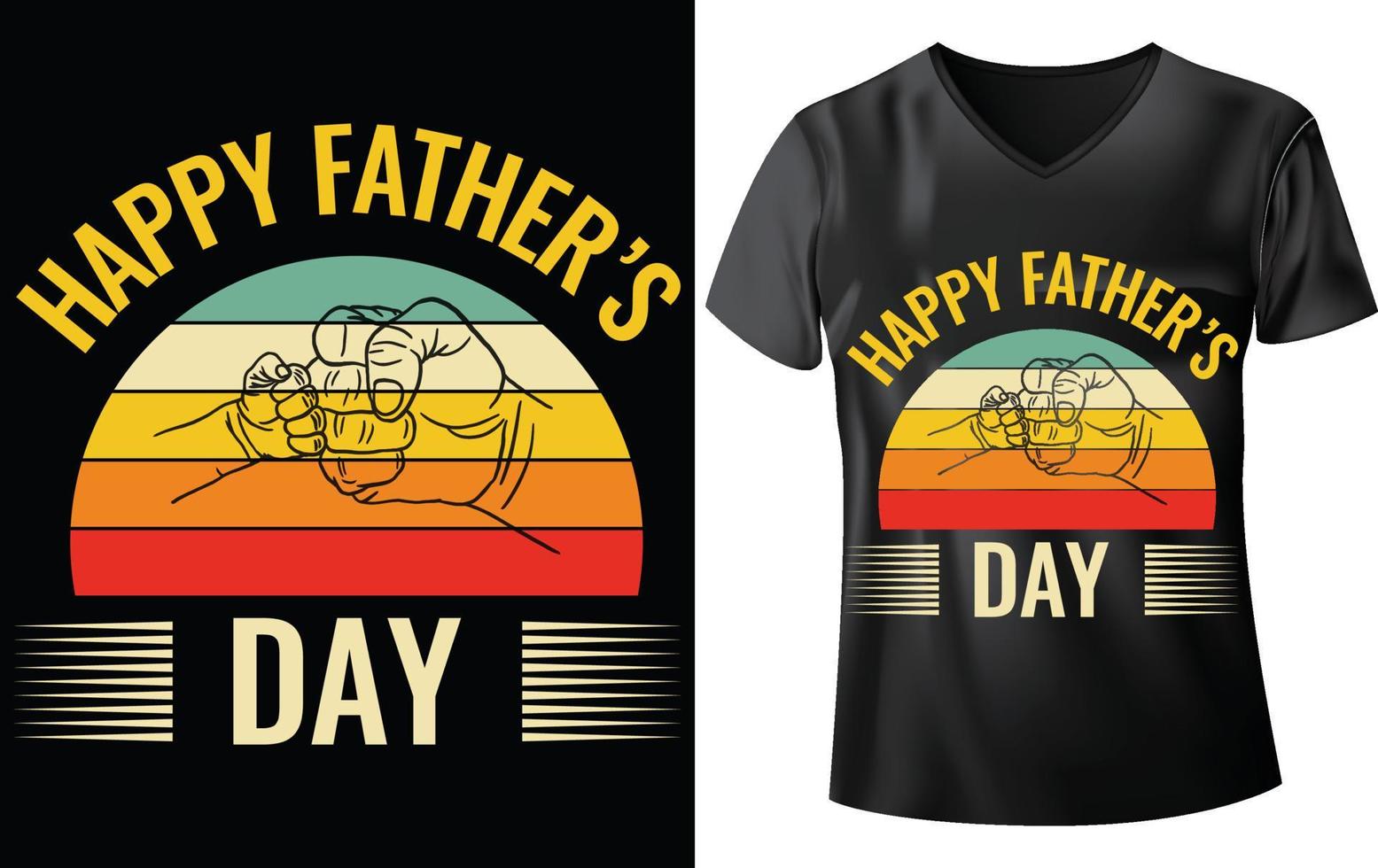 FATHER'S DAY T-SHIRT DESIGN vector