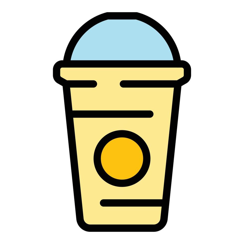 Takeaway drink icon vector flat