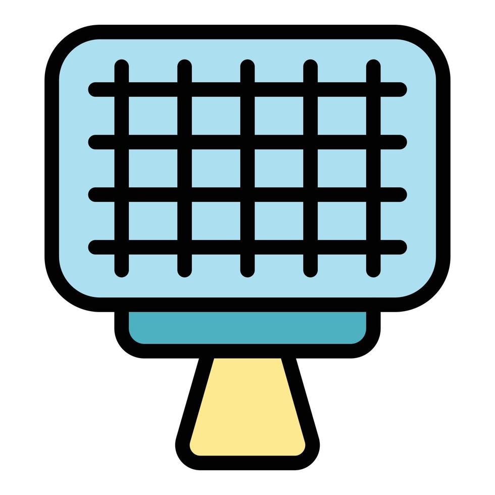 Barbecue net icon vector flat