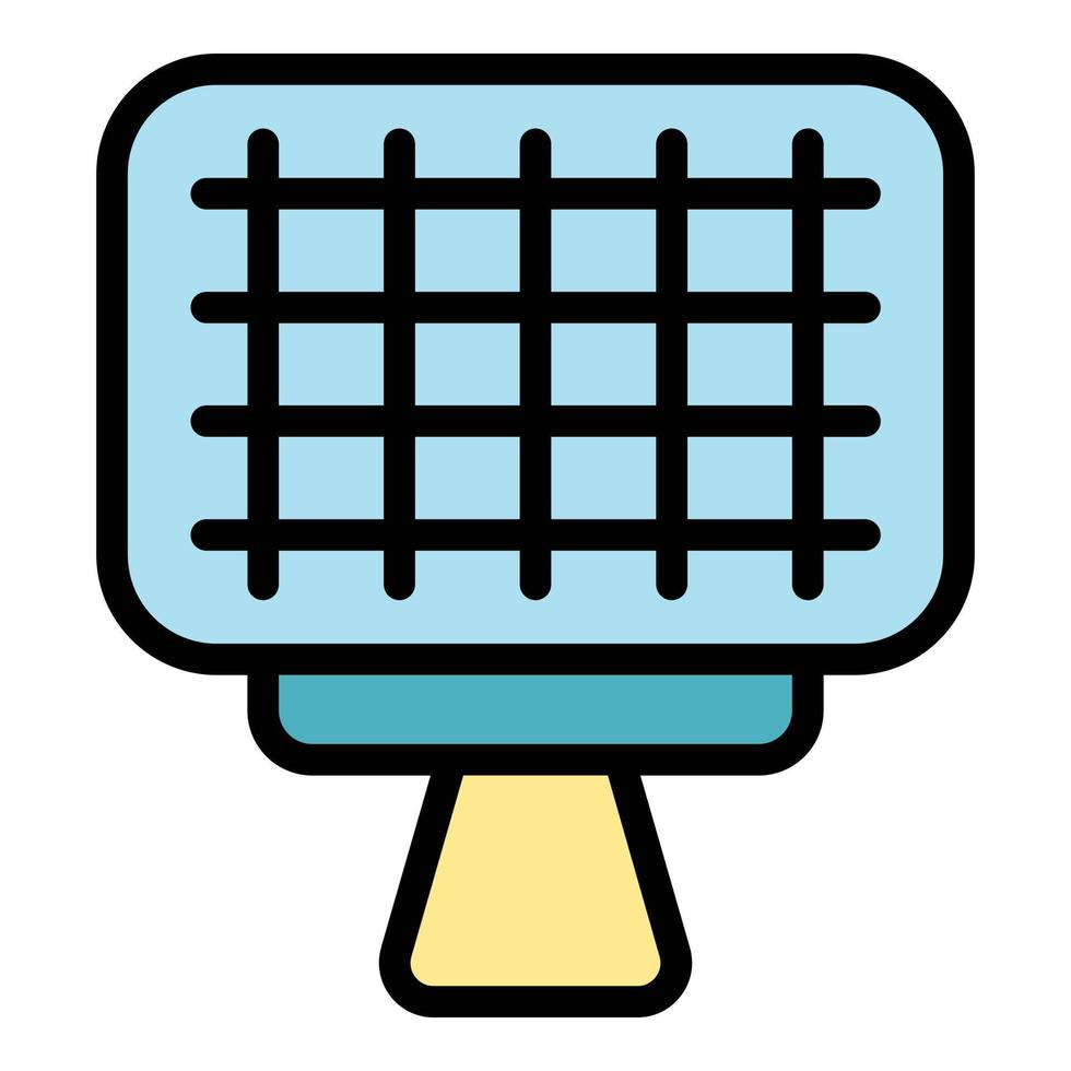 Barbecue net icon vector flat