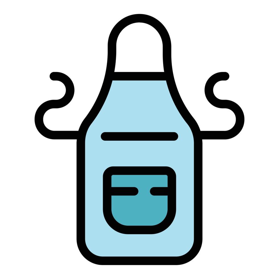 Kitchen apron icon vector flat