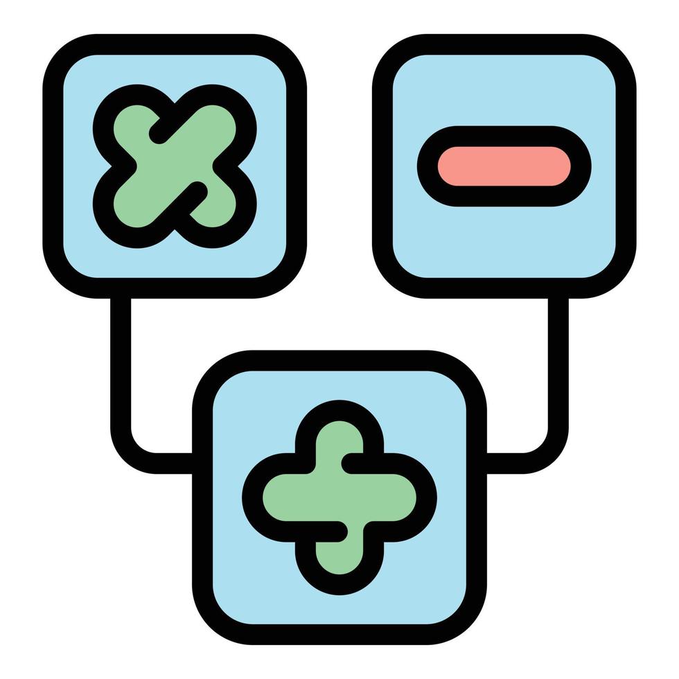 Positive test virus icon vector flat