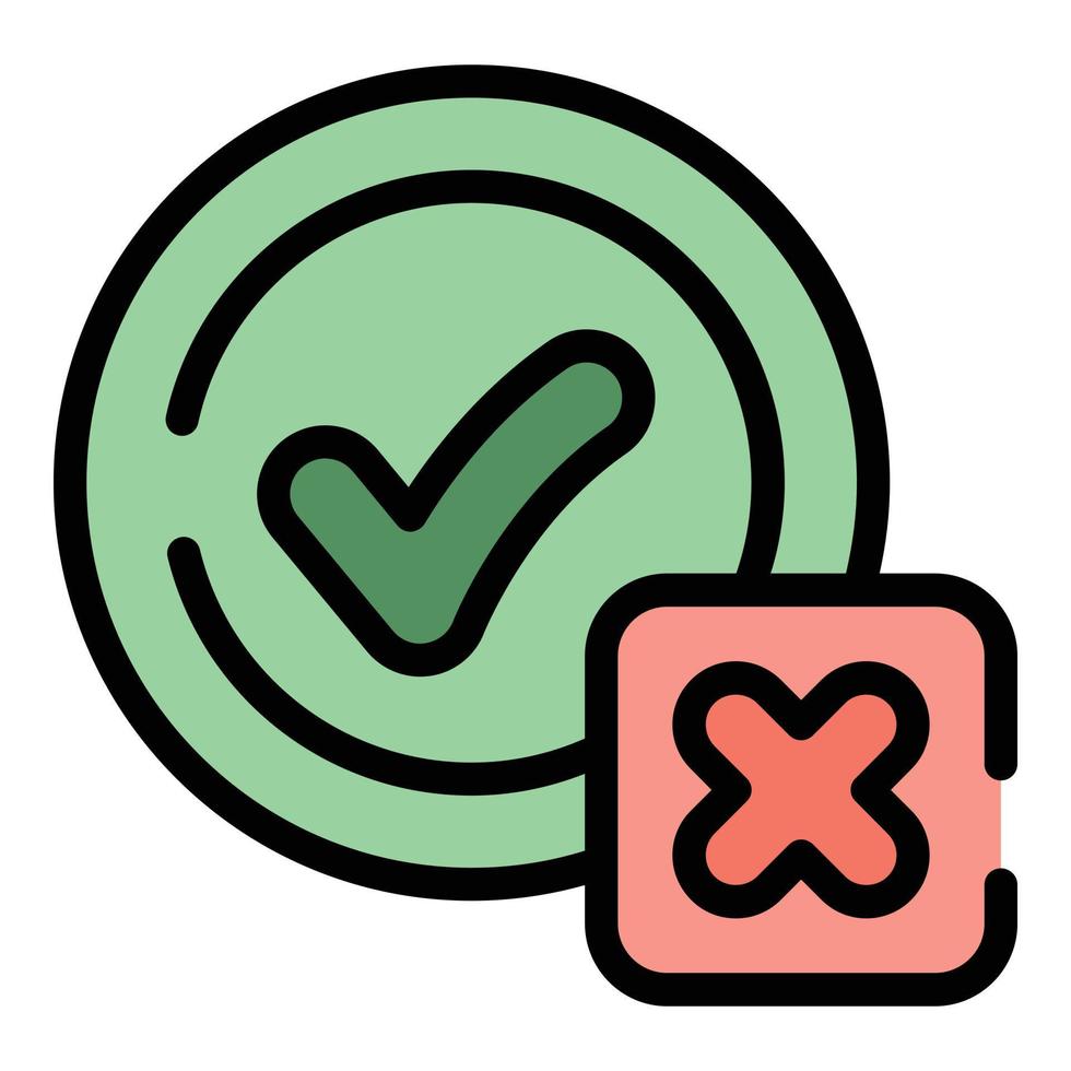 Medical test done icon vector flat