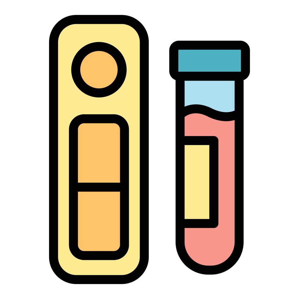 Laboratory test icon vector flat