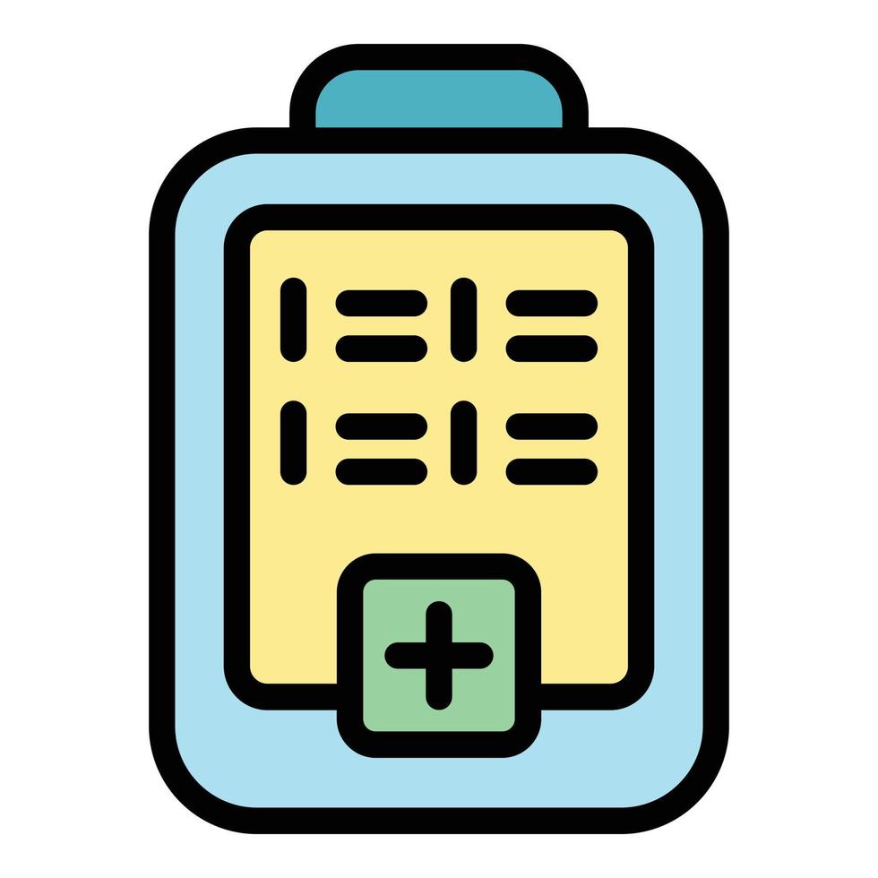 Hospital virus test icon vector flat