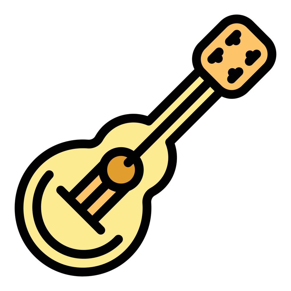 exploración guitarra icono vector plano