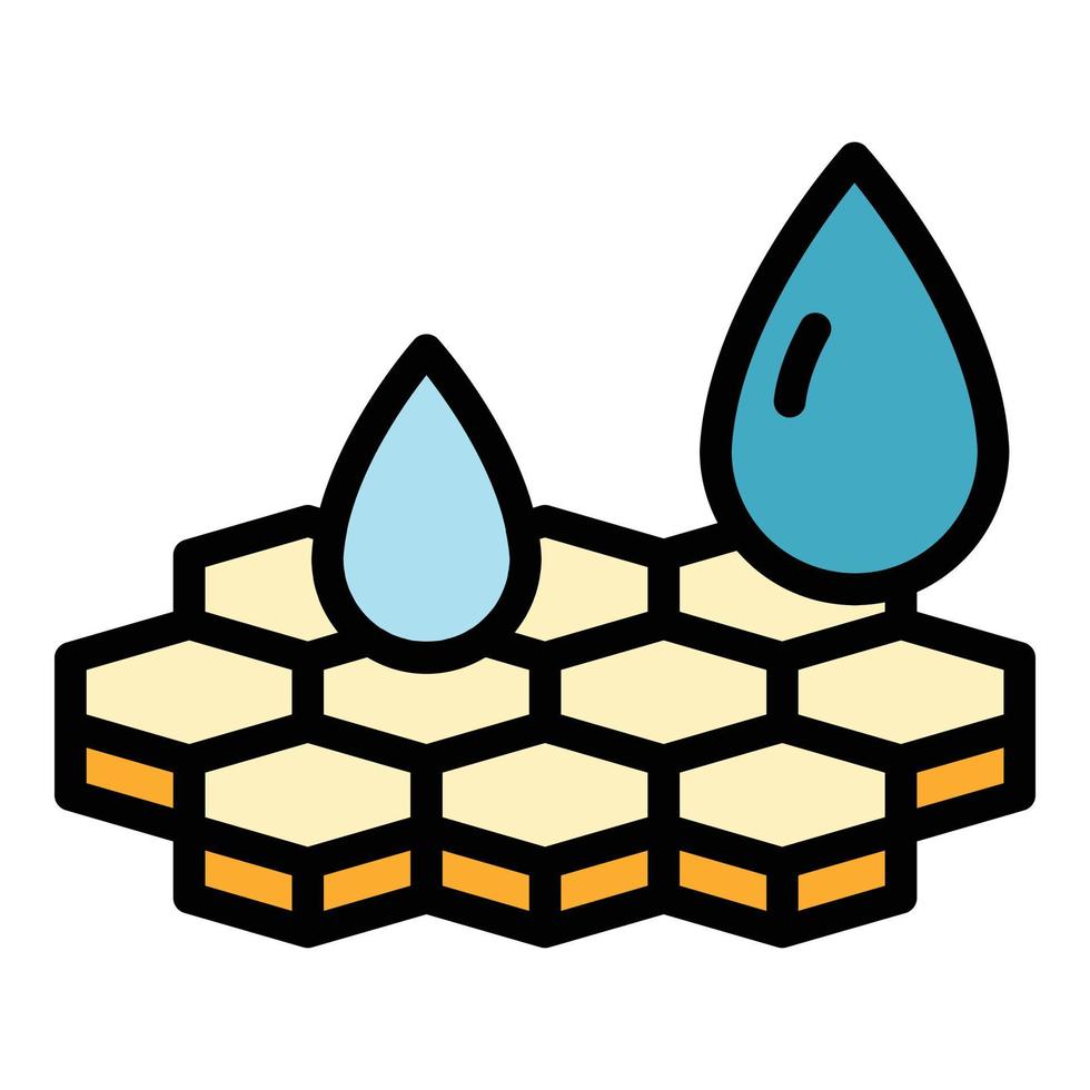 Water drops filter icon vector flat