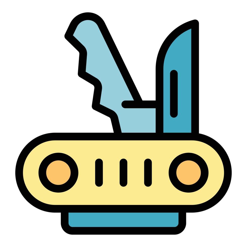 Scouting knife icon vector flat