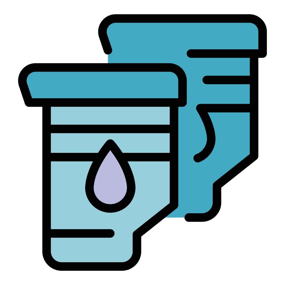 Ink cartridge icon vector flat