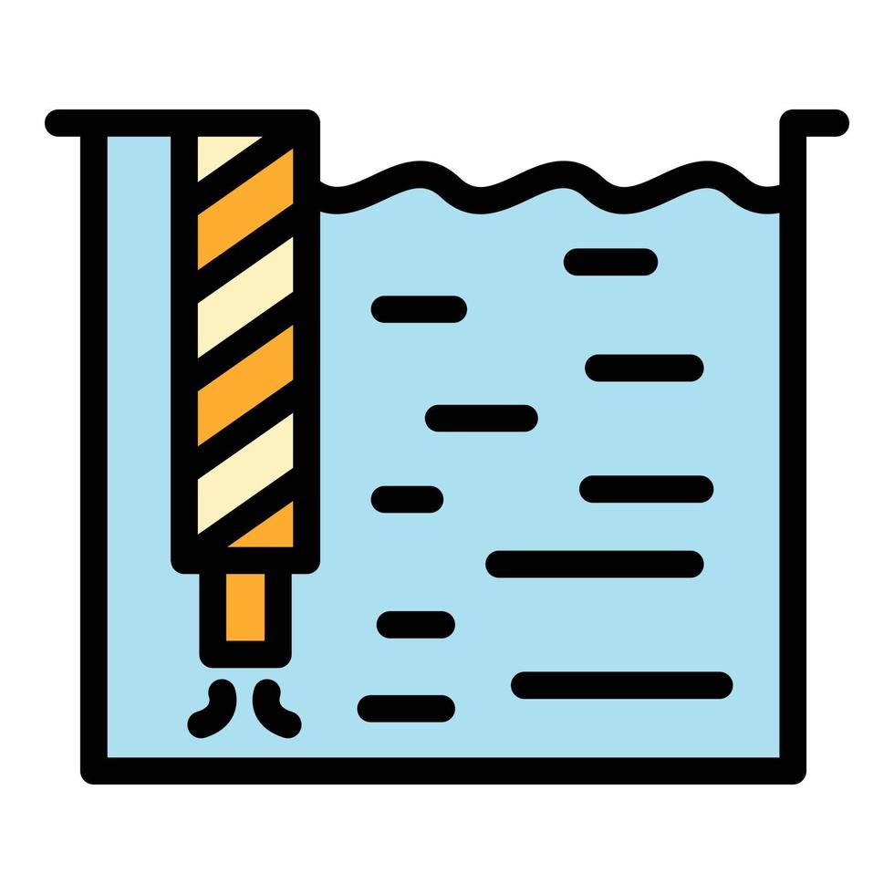 Wastewater icon vector flat