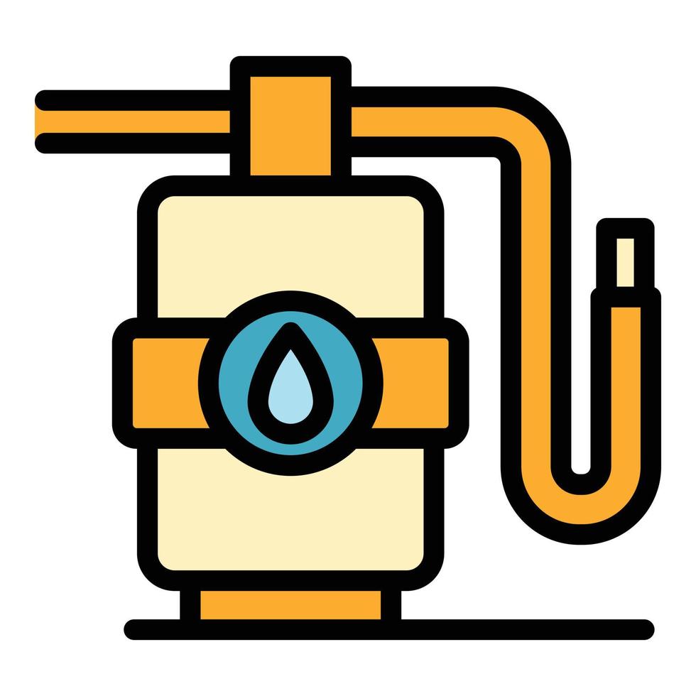 Water purifier icon vector flat