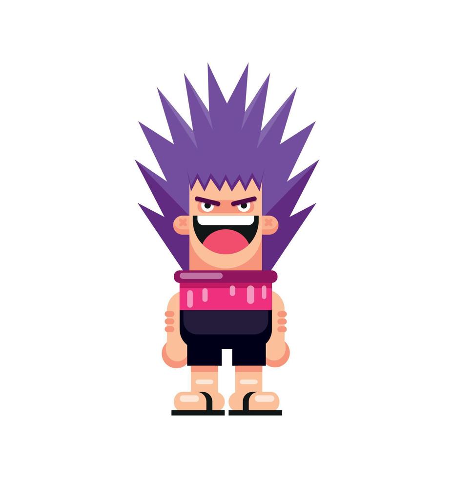 male character flat design. cartoon vector illustration