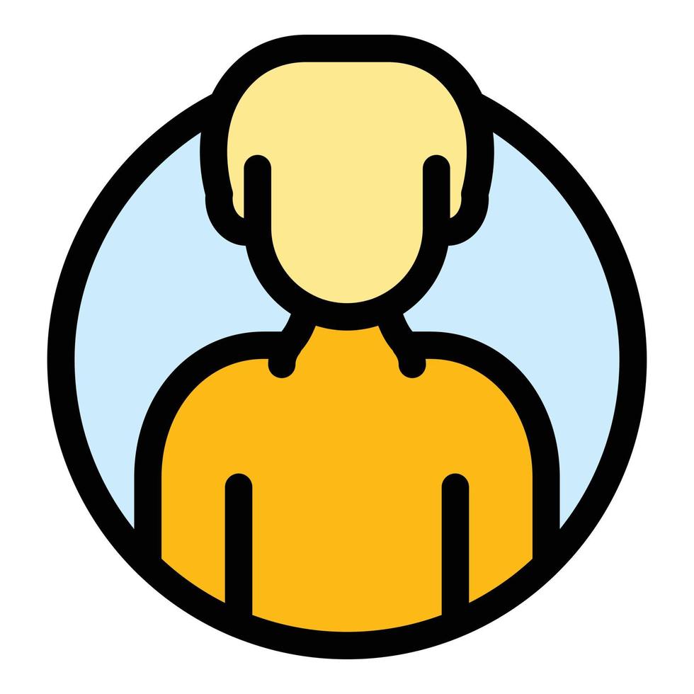 Anonymous user icon vector flat