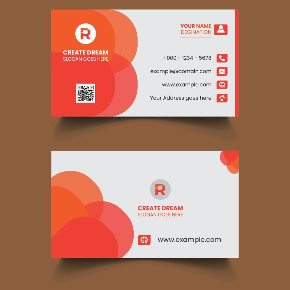 Business Card. Creative Modern And Corporate Business Card Template. Clean And Dark Business Card Template.  Professional Stylish Business Card Template. Visiting Card Template. Free Business Card vector